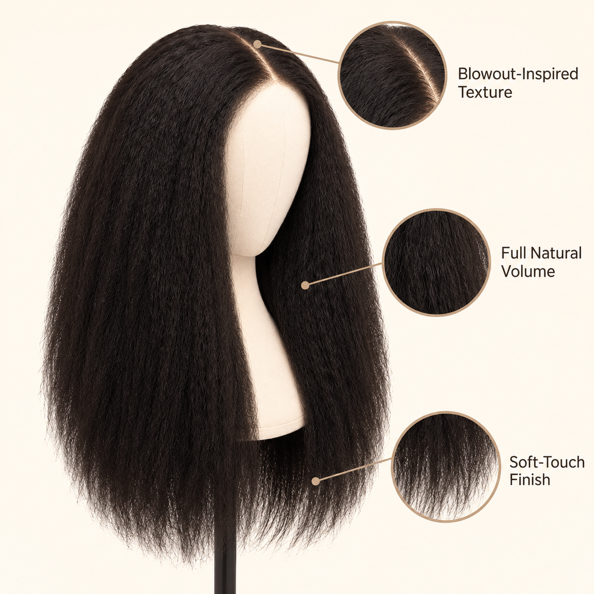 Zaria TextureBlend Kinky Straight Wig