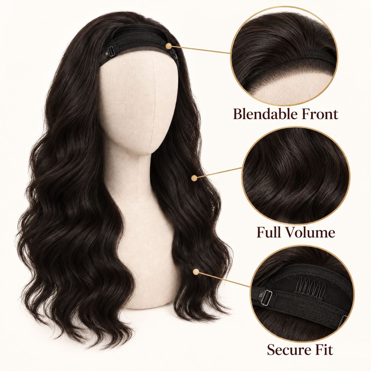 Nerisse HaloBlend Half Wig
